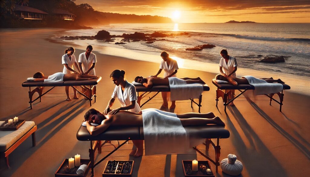 costa rica spa and wellness beachside massages with costa rica socialite